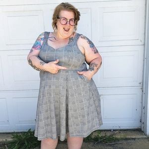 Torrid Houndstooth skater dress